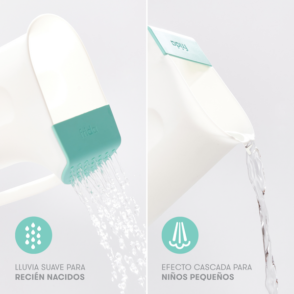 Regadera de baño infantil con control de flujo