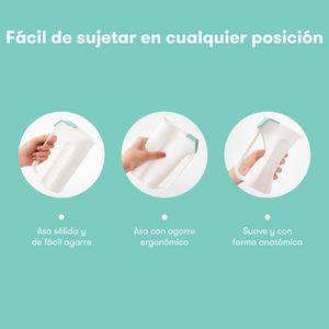 Regadera de baño infantil con control de flujo