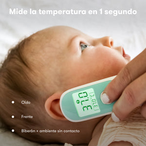 Termómetro infrarrojo 3 en 1: oído, frente y sin contacto - Frida Baby