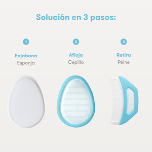 Removedor de costra láctea 3 en 1 para bebés – DermaFrida