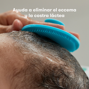 Cepillo de baño de silicona antibacteriana para bebé