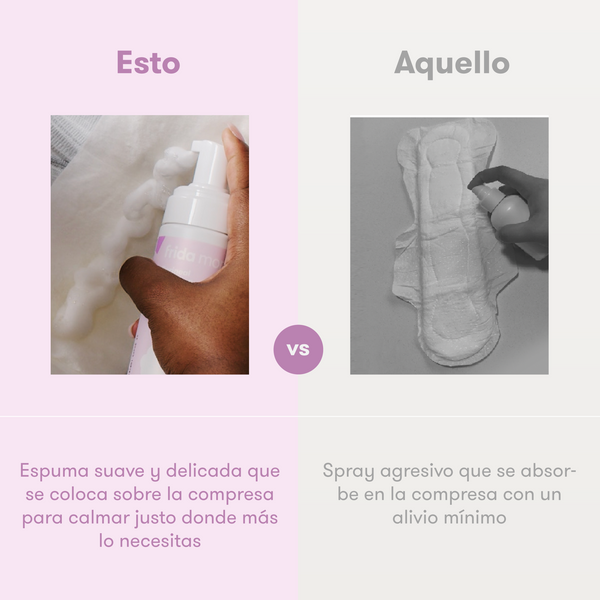 Espuma refrescante para curas perianales con hamamelis – FridaMom